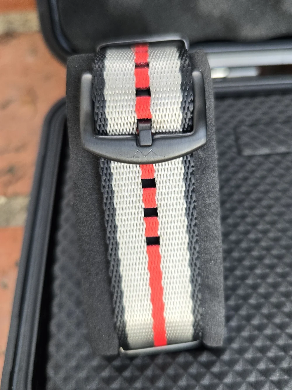 Wingman Men’s Swim Watch Strap - White, Gray & Red